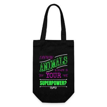 cadeau d’anniversaire cadeau cruauté envers les animaux maltraitance chien - Sac à bouteille - noir - Devant