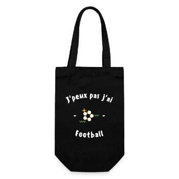 J peux pas j ai Football - Sac à bouteille - noir - Devant