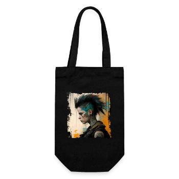 Tatouage Punk Rock Girl Punkrock Gothique - Sac à bouteille - noir - Devant
