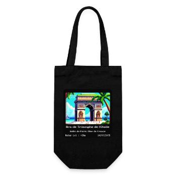 Arc de Triomphe de l'Étoile - Gift Bag for Bottles - black - Front