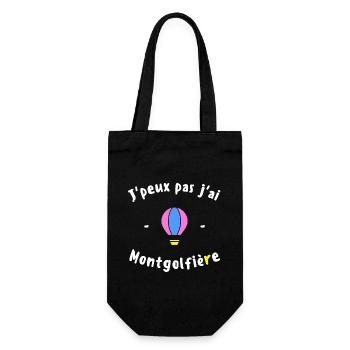 J peux pas j ai Montgolfière - Sac à bouteille - noir - Devant