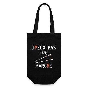 J Peux Pas J ai marche - Sac à bouteille - noir - Devant
