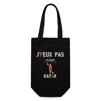 J Peux Pas J Ai kayak - Sac à bouteille - noir - Devant