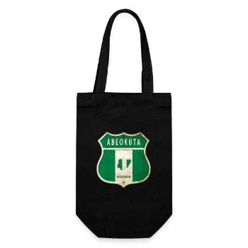 Design du drapeau d'Abeokuta Nigeria - Sac à bouteille - noir - Devant
