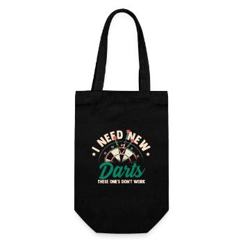 Darts Sport Design - Gift Bag for Bottles - black - Front