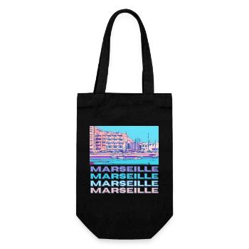 Marseille - Sac à bouteille - noir - Devant