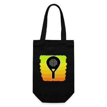 Padel Game Tennis Rackets Padel Sports Fans - Gift Bag for Bottles - black - Front