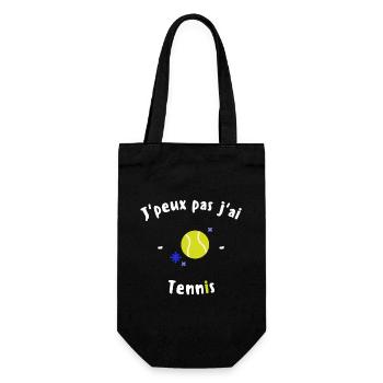 J peux pas j ai Tennis - Sac à bouteille - noir - Devant