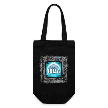 Ibiza Spirit Neon Design - Gift Bag for Bottles - black - Front
