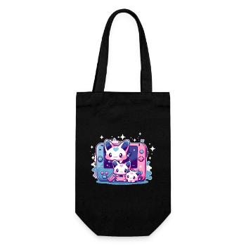 Cute Niji Gamers - Gift Bag for Bottles - black - Front