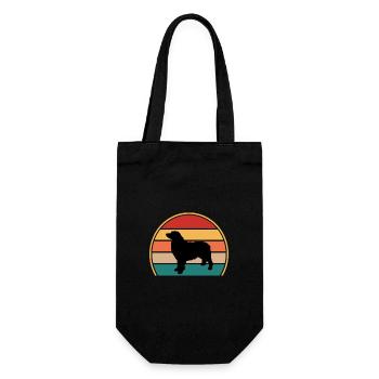 Bernois Mountain Dog Lover Silhouette Retro Sunset - Sac à bouteille - noir - Devant