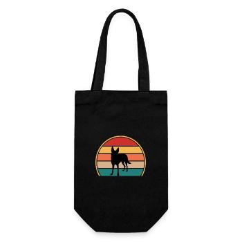 Carolina Dog Lover Silhouette Vintage Sunset - Gift Bag for Bottles - black - Front