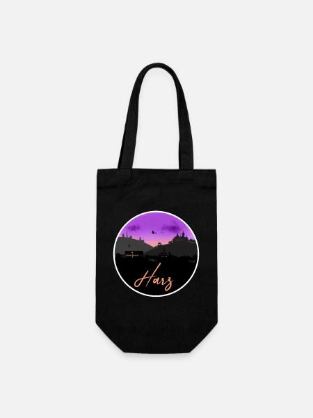 Harz Fine Skyline - Geschenkbeutel für Flaschen - Schwarz
