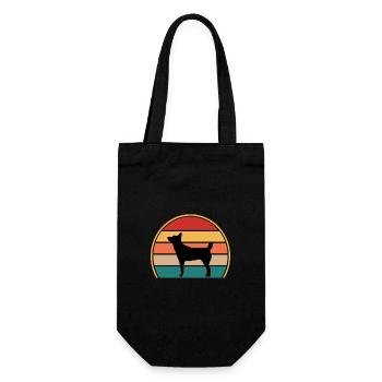 Lièvre Indian Dog Lover Silhouette Vintage Sunset - Sac à bouteille - noir - Devant