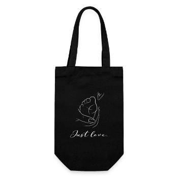 Just Love - famille bébé amour - Sac à bouteille - noir - Devant