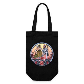 Folklore sorabe – Costumes et danses traditionnels - Sac à bouteille - noir - Devant