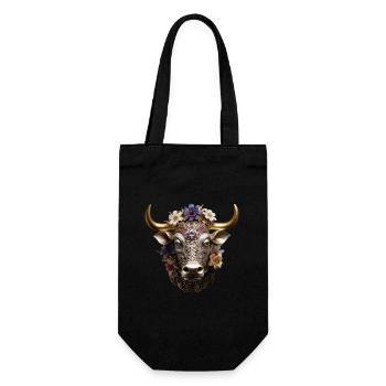 THE TAURUS DESIGN ART DIGITAL - Gift Bag for Bottles - black - Front