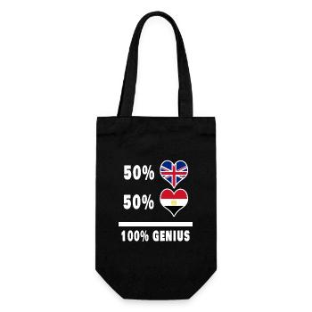 Egypte et Grande-Bretagne 100% Genius Flag - Sac à bouteille - noir - Devant
