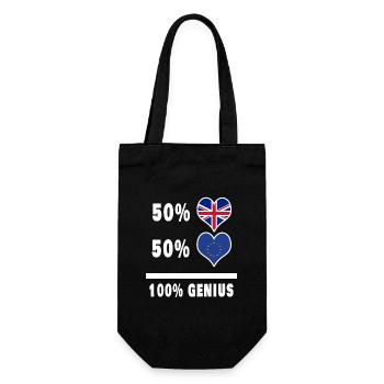Europe et Grande-Bretagne 100% Genius Flag - Sac à bouteille - noir - Devant