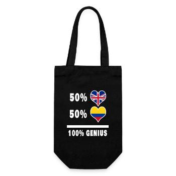 Colombie et Grande-Bretagne 100% Genius Flag - Sac à bouteille - noir - Devant