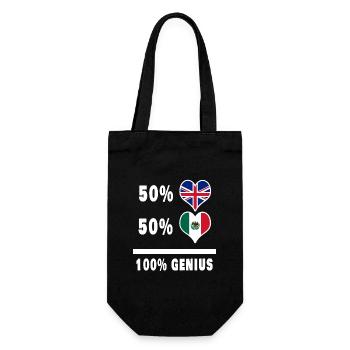 Mexique et Grande-Bretagne 100% Genius Flag - Sac à bouteille - noir - Devant
