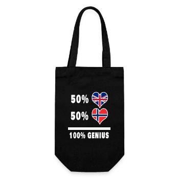 Norvège et Grande-Bretagne 100% Genius Flag - Sac à bouteille - noir - Devant