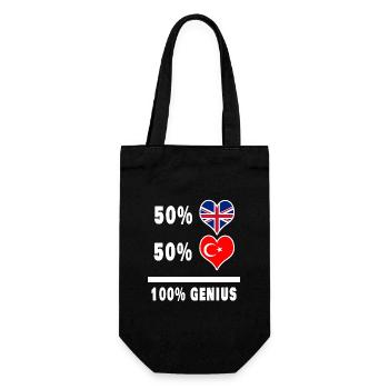 Turquie et Grande-Bretagne 100% Genius Flag - Sac à bouteille - noir - Devant