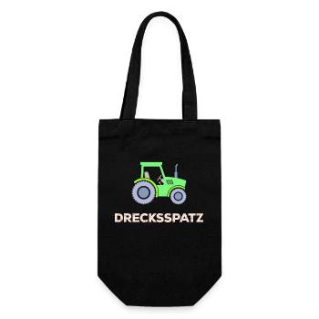 Commercial Vehicle Saying Tractor Country Life Farmer - Gift Bag for Bottles - black - Front