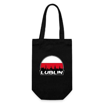 Lublin Pologne Flag Skyline Silhouette Voyage - Sac à bouteille - noir - Devant