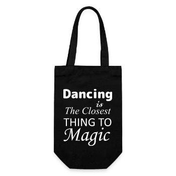Dancing Dance Music - Geschenkbeutel für Flaschen - Schwarz - Vorne