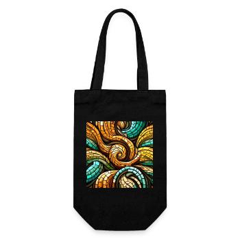 Mosaïque de Triskelion - Sac à bouteille - noir - Devant