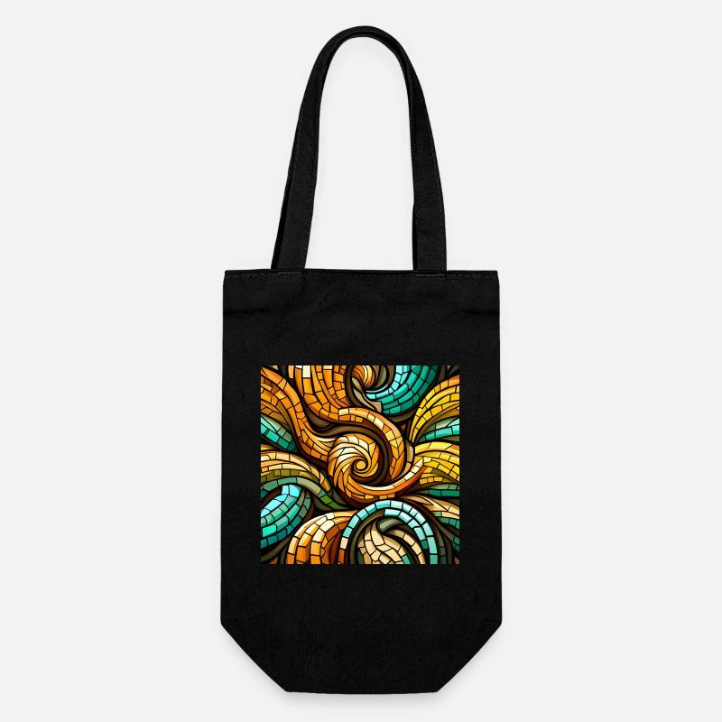 Mosaïque de Triskelion - Sac à bouteille - noir