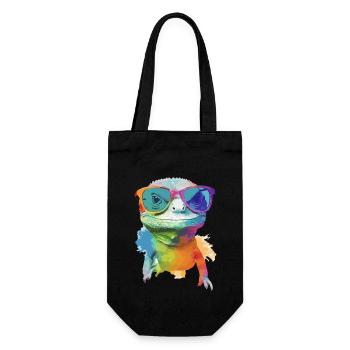 Zoozoo le lézard - Sac à bouteille - noir - Devant