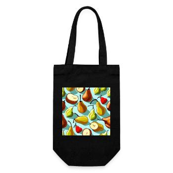 Pear Perfection - Gift Bag for Bottles - black - Front