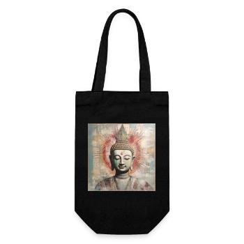 BUDDHA ZEN MEDITATION - Gift Bag for Bottles - black - Front