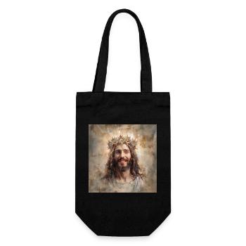JESUS CHRIST PORTRAIT STREET ART - Sac à bouteille - noir - Devant
