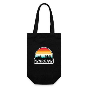 Varsovie Pologne Flag Skyline Souvenir de voyage - Sac à bouteille - noir - Devant