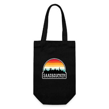Souvenir de voyage du drapeau de l’Allemagne de Sarrebruck Skyline - Sac à bouteille - noir - Devant