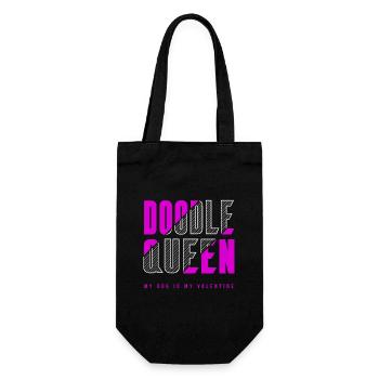 Doodle Queen - Gift Bag for Bottles - black - Front