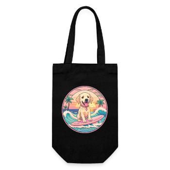 Surfeur de Labrador Retriever - Sac à bouteille - noir - Devant