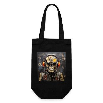 SKULL STREET ART - Sac à bouteille - noir - Devant