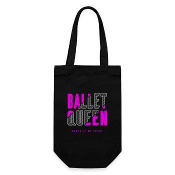 Ballett Königin - Geschenkbeutel für Flaschen - Schwarz - Vorne