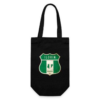 Ilorin Nigeria Armoiries Drapeaux Design - Sac à bouteille - noir - Devant