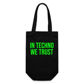 In techno we trust - Gift Bag for Bottles - black - Front