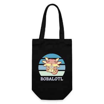 Boba Bubble Tea Axolotl Bobalotl - Sac à bouteille - noir - Devant