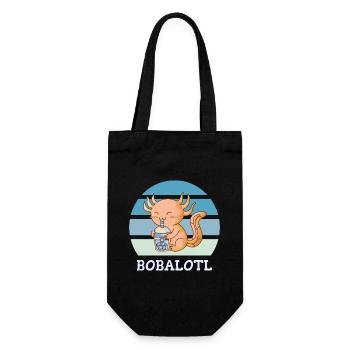 Boba Bubble Tea Axolotl Bobalotl - Sac à bouteille - noir - Devant