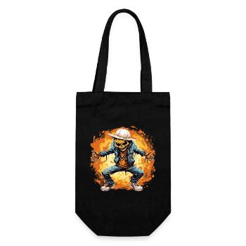 Happy Halloween Jack O Lantern Dabbing Monster - Gift Bag for Bottles - black - Front