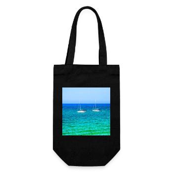 Summer Sailing - Geschenkbeutel für Flaschen - Schwarz - Vorne