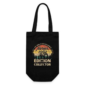 Anniversaire 60 ans janvier 1963 édition collector - Sac à bouteille - noir - Devant