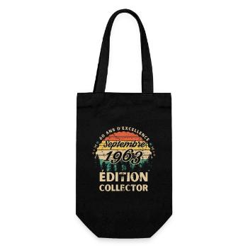 Anniversaire 60ans Septembre1963 édition collector - Sac à bouteille - noir - Devant